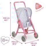 Corolle Mon Premier Poupon 30 cm Puppenbuggy, floral, Puppenwagen 