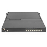 Digitus Modulare HD LCD KVM Konsole mit 19" TFT 8 Port HDMI, KVM-Switch schwarz, deutsches Tastaturlayout, 8 Port HDMI KVM-Switch, Touchpad