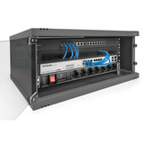 Digitus Wandgehäuse, SOHO, unmontiert - 540x400 mm (BxT) , IT-Schrank schwarz, 4 Höheneinheiten