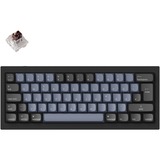 Keychron Q4, Gaming-Tastatur schwarz/blaugrau, DE-Layout, Gateron G Pro Brown, Hot-Swap, Aluminiumrahmen, RGB