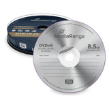 MediaRange DVD+R DL 8,5 GB, DVD-Rohlinge 8fach, 10 Stück
