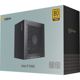 Ocypus Iota P1000 Black, PC-Netzteil schwarz, 1x 12-Pin High Power GPU, 3x PCIe, Kabelmanagement, 1000 Watt