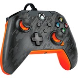 PDP Wired Controller - Atomic Carbon, Gamepad anthrazit/orange, für Xbox Series X|S, Xbox One, PC