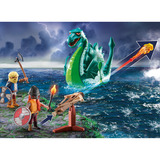 PLAYMOBIL 71830 History Wikinger mit Seeungeheuer, Konstruktionsspielzeug 