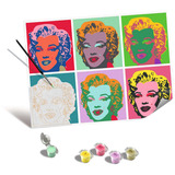 Ravensburger CreArt ART Collection Leinwand Edition - Marilyn Monroe (Andy Warhol), Malen 