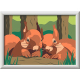 Ravensburger CreArt - Kuschelnde Eichhörnchen, Malen 