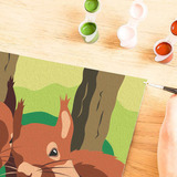 Ravensburger CreArt - Kuschelnde Eichhörnchen, Malen 