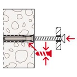 fischer Spreizdübel SX Plus 6x50 K hellgrau, 10 Stück