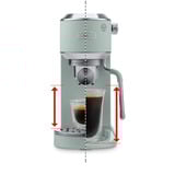 DeLonghi Dedica Duo EC890.GR, Espressomaschine hellgrün, Cold Brew