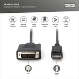 Digitus Adapterkabel DisplayPort > DVI-D schwarz, 5 Meter