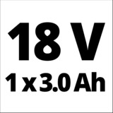 Einhell Akku-Multifunktionswerkzeug GE-HC 18Li T Kit, 18 Volt, Hochentaster rot, Li-Ion-Akku 3,0Ah