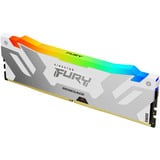 Kingston FURY DIMM 24 GB DDR5-8000, Arbeitsspeicher silber/weiß, KF580C38RWA-24, Renegade RGB, INTEL XMP