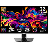MSI MPG 322URXDE QD-OLED, Gaming-Monitor 80 cm (31.5 Zoll), schwarz, UltraHD/4K, G-Sync-komp., USB-C, DisplayPort 2.1a (UHBR20), 240Hz Panel