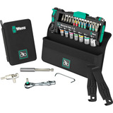 Wera Bicycle Set 3 A, 2025, Werkzeug-Set schwarz/grün, 40-teilig, inkl. Umschalt-Bitknarre, 1/4"