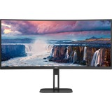 AOC CU34V5C/BK, LED-Monitor 86.4 cm (34 Zoll), schwarz, WQHD, VA, HDMI, DisplayPort, FreeSync, 100Hz Panel