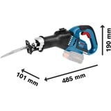 Bosch Akku-Säbelsäge GSA 18V-32 Professional solo, 18Volt blau/schwarz, ohne Akku und Ladegerät, im Koffer