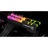 G.Skill DIMM 16 GB DDR4-3200 (2x 8 GB) Dual-Kit, Arbeitsspeicher schwarz, F4-3200C16D-16GTZR, Trident Z RGB, INTEL XMP