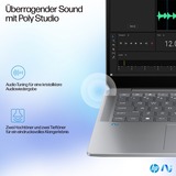 HP OmniBook Ultra 14-fd0094ng, Notebook silber, AMD Ryzen AI 9 365, AMD Radeon 880M, 16 GB LPDDR5X, 1 TB (1 TB SSD), Windows 11 Home 64-Bit