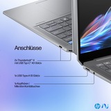 HP OmniBook Ultra 14-fd0094ng, Notebook silber, AMD Ryzen AI 9 365, AMD Radeon 880M, 16 GB LPDDR5X, 1 TB (1 TB SSD), Windows 11 Home 64-Bit