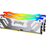 Kingston FURY DIMM 48 GB DDR5-8800 (2x 24 GB) Dual-Kit, Arbeitsspeicher silber/weiß, KF588CU42RWAK2-48, Renegade RGB, INTEL XMP
