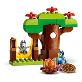 LEGO 10469 DUPLO Bluey Pizza-Schwestern mit Muffin und Bluey, Konstruktionsspielzeug 