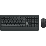 Logitech MK540 Advanced, Desktop-Set dunkelgrau, US-Layout, Plunger, für Windows
