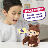 Moose Toys Little Live Pets - My Baby Monkey Minis Brown Cherri, Kuscheltier 