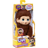 Moose Toys Little Live Pets - My Baby Monkey Minis Brown Cherri, Kuscheltier 