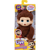 Moose Toys Little Live Pets - My Baby Monkey Minis Brown Cherri, Kuscheltier 