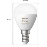 Philips Hue White & Color Ambiance E14 - Smarte Lampe Tropfenform - 470, LED-Lampe 