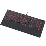 SPC Gear GK650K Omnis, Gaming-Tastatur schwarz/transparent, DE-Layout, Kailh RGB Red, Pudding Edition