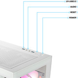 Thermaltake FTW A-Line 5060 Snow, Gaming-PC weiß/transparent, Windows 11 Home
