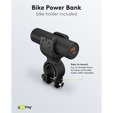 goobay Bike-Powerbank 5.0 schwarz, 5.000 mAh, Power Delivery, Quick Charge