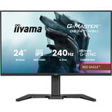 iiyama G-Master GB2471HSU-B1 Red Eagle, Gaming-Monitor 60.5 cm (23.8 Zoll), schwarz (matt), FullHD, Fast-IPS, HDMI, DP, G-Sync komp., USB-Hub, 240Hz Panel