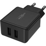 Ansmann Home Charger HC212, Ladegerät schwarz, intelligente Ladesteuerung