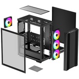 DeepCool CC560 ARGB V2 , Tower-Gehäuse schwarz, Tempered Glass