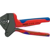 KNIPEX Crimp-Systemzange 97 43 66 EVO, Crimpzange rot/blau, für MC4 EVO 2 Solar-Steckverbinder