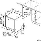 Neff S155YAX01E N70, Spülmaschine 60 cm, Home Connect