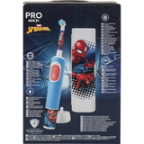  Oral-B Vitality Pro 103 Kids Spiderman mit Reiseetui, Elektrische Zahnbürste blau/weiß