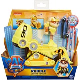 Spin Master Paw Patrol Movie Rubbles verwandelbares Deluxe-Fahrzeug, Modellfahrzeug mit Sammelfigur