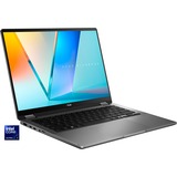 ASUS Vivobook 14 Flip (TP3407SA-QL010W), Notebook grau, Intel® Core™ Ultra 7 256V, Intel® Arc™ Graphics, 16 GB LPDDR5X, 1 TB (1 TB SSD), Windows 11 Home 64-Bit