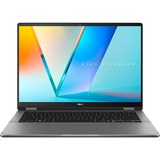 ASUS Vivobook 14 Flip (TP3407SA-QL010W), Notebook grau, Intel® Core™ Ultra 7 256V, Intel® Arc™ Graphics, 16 GB LPDDR5X, 1 TB (1 TB SSD), Windows 11 Home 64-Bit
