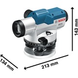 Bosch Optisches Nivelliergerät GOL 32 G Professional blau, Koffer, Maßeinheit 400 Gon