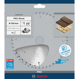 Bosch PRO Wood cordless Kreissägeblatt, Ø 160mm, 36Z Bohrung 20mm, für Akku-Handkreissägen
