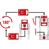 Brennenstuhl Premium-Line Comfort Switch Plus Steckdosenleiste 6-fach, 2x permanent schwarz/hellgrau, 3 Meter Kabel, mit Hand-/Fußschalter