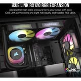 Corsair iCUE LINK RX120 RGB Triple Generalüberholt, Gehäuselüfter schwarz, 3er Pack, inkl. Hub, 120 mm