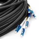 Digitus Glasfaser Universal Breakout Kabel, Duplex, LC/UPC Stecker, Singlemode OS2 schwarz, 150 Meter, vorkonfektioniert