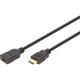 Digitus HDMI High Speed mit Ethernet Verlängerungskabel schwarz, 2 Meter
