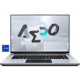 GIGABYTE AERO 16 YE5-A4DE948HP, Gaming-Notebook silber, Windows 11 Pro, 2 TB SSD