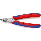 KNIPEX Electronic Super Knips 78 13 125, Elektronik-Zange grau, mit Öffnungsfeder